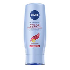 NIVEA Lot de 4 après-shampoing pour cheveux colorés ou méchés, 4 x 200 ml, protection et soin des couleurs (Nikilko2017, neuf)