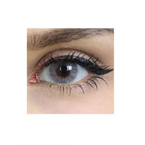 MYSALENS&reg; Lentilles De Contact De Couleur Hidrocor Icy Gray Gris Naturelle tr&egrave;s haute opacit&eacute; Kit De Rangement Boitier Pince applicateur Offert 12 Mois sans correction (MYSA LENS&reg;, neuf)