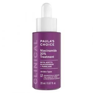 Paula's Choice CLINICAL Traitement 20% Niacinamide - Sérum Visage Réduit les Pores Dilatés & Estompe les Taches Brunes - avec Vitamine C & Vitamin B3 - Tous Types de Peaux - 20 ml (Paula's Choice Europe, neuf)