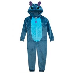 Disney Stitch Combinaison | Lilo et Stitch Barboteuse pour Fille | Pyjama Fille | Bleu 8-9 Ans (Character FR, neuf)