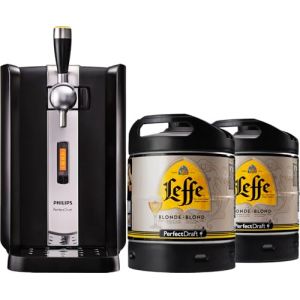 Tireuse à Bière PerfectDraft et 2 fûts 6L - 10 euros de consigne inclus - Idée cadeau (Leffe Blonde) (PerfectDraft, neuf)