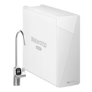 Waterdrop X8 Système d'Osmose Inverse, NSF/ANSI 58&372 Certifié, 800 GPD Filtre à Eau à Osmose Inverse sans Réservoir, 9 Étapes Système de Filtration d'Eau par Osmose Inverse, 2:1 Pure à l'Égout (Waterdrop direct, neuf)
