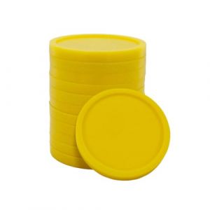 CombiCraft jeton de Caddie Vierge en Plastique avec Le Format d'une pièce d'un Euro - Jaune - 100 pièces (CombiCraft BV, neuf)