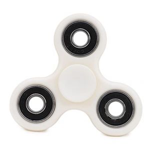 Toyland&reg; Fidget Hand Spinner - Soulagement du Stress et de l'anxi&eacute;t&eacute; - Couleurs Assorties (Anneaux Blancs et Noirs) (Toyland&reg;, neuf)