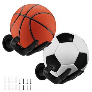 WDKXCN Support Ballon Basket Main, 2 Pièces Support Ballon Mural Main, Créatif Main Porte Ballon Basket, Support Mural pour Ballon, Basketball, Football, Volleyball, Bijoux (HEJIADEYA, neuf)
