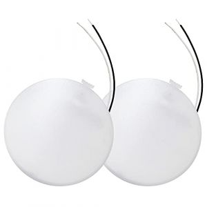 lighteu, 2 x Lampe LED, 12V 6W (12 x 12 x 1.7cm), Plafonnier, Montage Super Facile avec interrupteur pour les Caravanes, Camping-Cars et Bateaux, Marins, Yachts [Classe &eacute;nerg&eacute;tique A+] (LIGHTEU GMBH, neuf)