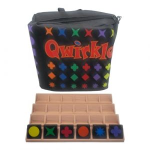 G&eacute;n&eacute;rique 4 Supports pour jetons pour qwirkle Voyage (Marron) (pltcrea, neuf)