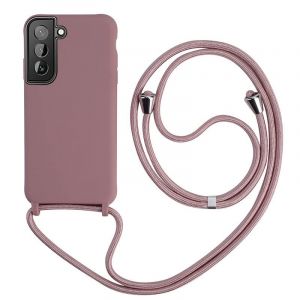 Keteen Collier pour Samsung Galaxy S22 Coque Silicone Liquide Bumper Housse Galaxy S22 Lanière avec Cordon Réglable Longueur Chaîne Lanyard Case Housse Étui pour Samsung Galaxy S22, Or Rose (Keteen, neuf)