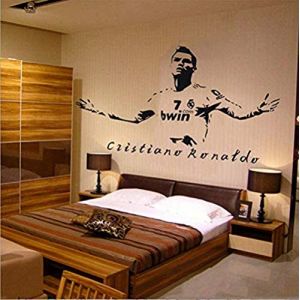 Art Stickers Muraux et Stickers Créatifs Muraux Sport C Ronaldo Ronaldo Real Madrid Football Athlétique Peinture 32 Cm * 59 Cm (qiliwanxiaobai, neuf)