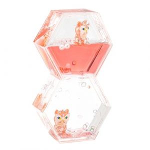 Minuteur Sensoriel Liquide, Liquid Motion Timer Bubbler, Sablier Liquides Jouets Sensoriels pour Stress Sablier, Relaxation, Anxi&eacute;t&eacute;, Autisme, Cadeaux pour Enfants Adultes (Rose) (Haletia, neuf)