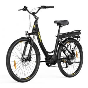 Eleglide C2 V&eacute;lo &Eacute;lectrique Adulte, 100Km Autonomie, Batterie Amovible, Freins Hydrauliques, Suspension Avant, 7 Vitesses, V&eacute;lo &eacute;lectrique &agrave; Moteur Central, Confortable pour Ville/Trekking (INNOVSTART RIDE, neuf)