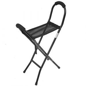 Canne de Marche avec Si&egrave;ge Pliante - Chaise Portable pour Adultes et Tabouret &agrave; Double Usage pour Hommes et Femmes (Pukanr, neuf)