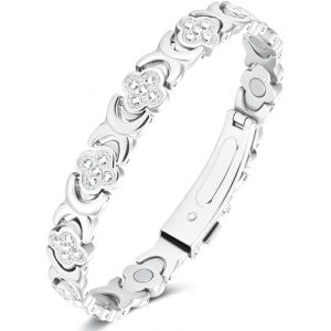 Jeracol Bracelet en cuivre pour homme et femme avec aimants &ndash; Bracelet magn&eacute;tique r&eacute;glable en cuivre pur &agrave; 99,9 % avec bo&icirc;te cadeau, 20.5cm (CSJ Direct, neuf)