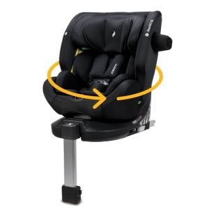 OSANN - Siège auto bébé/enfant One360 SL Rotatif 360° Isofix/Jambe de force - 40-150 cm - 0 à 12 ans - Groupe 1/2/3 - Noir, Hauteurs 14 positions, Dos/Face à la route, Supports pour sangles d'épaules (AT4 Petit mobilier plein d'idées, neuf)