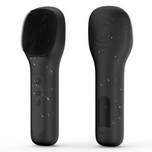 Brosse Nettoyante Visage Électrique IPX7 Étanche Silicone Rotative pour Nettoyer Le Visage en Profondeur pour L'Acné, les Points Noirs, la Peau Morte (Noir) (NOTATO, neuf)