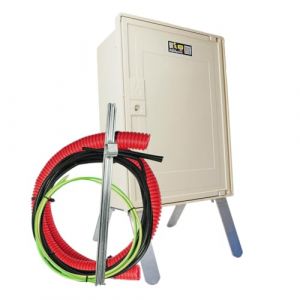 Carré Rouge - Coffret Compteur de Chantier Monophasé 15/45A, Pack 3m, 1 Prise - Compatible Raccordement ENEDIS, Étanche, Fabrication Française - 49 x 35 x 20 cm (Mon Coffret de Chantier, neuf)