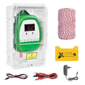 10 KM ClôTure éLectrique , ClôTure éLectrique Pour Animaux ClôTure éLectrique Pour Animaux ÉLevage D'Animaux ÉLectrique ContrôLeur Vache Moutons (Vert) (yaofashangmao, neuf)