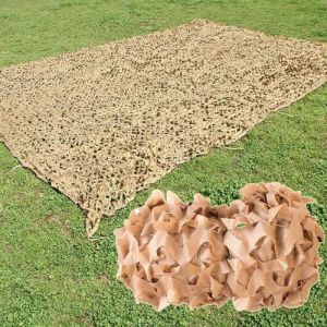 Filet De Camouflage Renforc&eacute;,Filet D'ombrage Sable,Treillis de Camouflage Chasse,Anti-Ultraviolet/Anti-&acirc;ge Voile D'ombrage,pour Camping,D&eacute;coration,Couverture De Voiture,4x9m(13 * 29.5ft) (YHBZ Home Store, neuf)