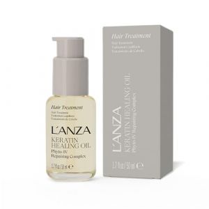 L'ANZA Traitement Capillaire à l'Huile de Kératine - Répare, Ravive et Nourrit le Cuir Chevelu et les Cheveux Secs et Abîmés, Complexe Réparateur Phyto IV, Protéine et Triple Protection UV (50 ml) (Haarshop Webshop, neuf)