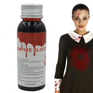 Sang scénique faux sang | Maquillage de faux sang Halloween 100 ml, Éclaboussure de faux sang lavable, sang artificiel, maquillage de sang zombie pour vêtements, mariée zombie, vampire (utiaesg, neuf)