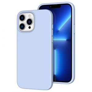 K TOMOTO Compatible avec IPhone 13 Pro Max pour Femme Et Homme, [Protection Int&eacute;grale] [Doux Au Toucher] Coque De T&eacute;l&eacute;phone en Silicone Souple Antichoc pour IPhone 13 Pro Max 6,7", Bleu Clair (K TOMOTO&reg;  FR, neuf)
