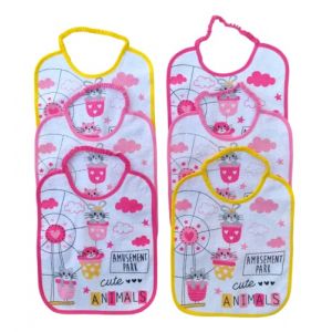 Ellepi bavoirs bebe enfant elastique et lacets eponge coton impermeable (Bo.MA., neuf)