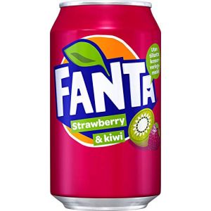 2 x 24 Fanta Strawberry & Kiwi/Fraise & Kiwi (48 x 0,33 L canettes) & FiveStar stylo gratuit (My Universal Candy, neuf)