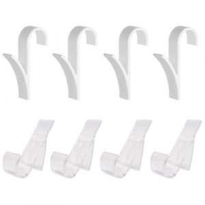MEXRUMI 8 Pi&egrave;ces Crochet Radiateur Crochet Pour Radiateur S&egrave;che Serviettes Universel Crochet Serviette Salle De Bain Crochets De Radiateur De Salle Bain Pour Tous Radiateurs Standards (Redifirm OU-2, neuf)