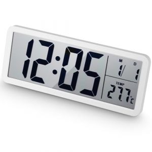 Horloge Murale Numérique, Horloge Numérique Murale LED, 12/24 Heures, Alimentation par batterie et charge USB, Heure, Calendrier, Température, Pendules Murales pour Salon Cuisine Bureau Gymnase (DALIN TELECOMMUNICATIONS  S.R.L., neuf)