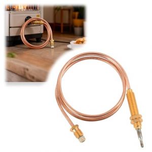 EceoThsy Thermocouple À Gaz Universel M8 avec Filetage -Thermocouple De 600mm pour Brûleurs, Chauffe-Eau Et Fours - Pièces De Rechange pour Chauffage Extérieur Et Accessoires De Barbecue (RongHuaDaHui, neuf)