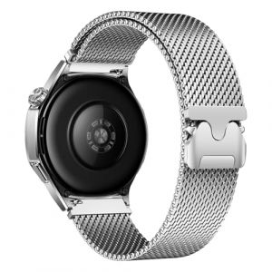 MroTech Compatible avec Samsung Galaxy Watch 3 45mm/Galaxy Watch 46mm Bracelet Gear S3 Frontier/S3 Classic Bracelet magn&eacute;tique milanais magn&eacute;tique en acier inoxydable 22mm pour Homme Femme,Argent (mocobeuk, neuf)
