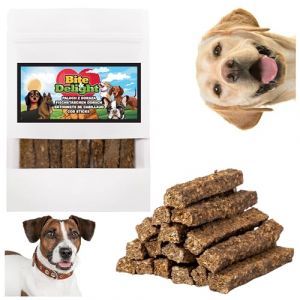 Bite & Delight 200g B&acirc;tonnets de Cabillaud pour Chiens Friandises Naturelles &agrave; Base de Poisson Snack pour Chien Go&ucirc;t Intense Naturel (Bite & Delight, neuf)