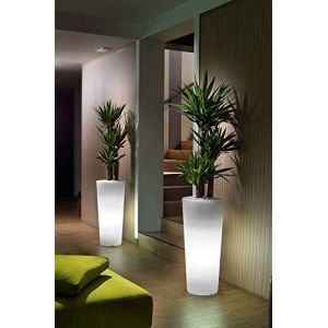 Starfive - Pot de fleurs lumineux en résine - Éclairage jardin - Personnalisable (starfive, neuf)