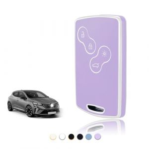 TOOMUME Coque Clé, Etui Cles Étui Clés Carte Adapté pour Renault Scenic Clio Laguna Megane Zoe Captur Duster Espace Fluence Koleos Kangoo Master, Couvre Clef Cache Cle Voiture Telécommande - Smart Key (TOOMUME, neuf)