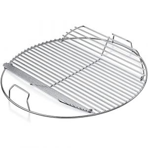 GFTIME 54.6cm Grille de Cuisson à charnière pour grilles à Charbon Weber 57CM, pièces de grilles de Rechange chromées pour Weber 57cm Master-Touch à Une Touche, 57cm Bar-B-Kettle Performer (GFTIME Direct, neuf)
