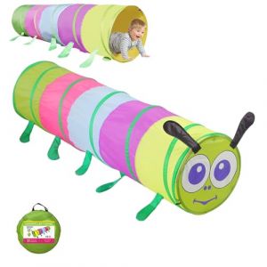 WDKXCN Tunnel de jeu, pliable, 46 x 180 cm, pour l'ext&eacute;rieur, pour enfants &agrave; partir de 1 an, pour enfants et animaux, pour l'int&eacute;rieur et l'ext&eacute;rieur (HEJIADEYA, neuf)