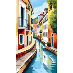 ARTGOTO Peinture par Numero Adulte Grand Format,40x70cm Peinture par Num&eacute;ro Adulte Paysage Riviere A,Paint by Numbers for Adults pour D&eacute;coration Murale(Sans Cadre) (ZHUMUTO/ARTGOTO Direct, neuf)