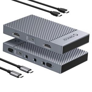 ORICO IS6-Capturez en 4K@60Hz, Carte de Capture Vid&eacute;o une Latence Utra-basse, Compatible avec PS5/Xbox Series/Switch, PC/Mac, OBS et plus encore, Entr&eacute;e HDMI/Type-C, Capture Type-C, Boucle HDMI, 3 AUX (ORICO Official Store, neuf)