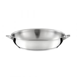 Cuisinox - Eclipse - Po&ecirc;le 28 cm tout inox - Fond encapsul&eacute; - Compatible tous feux dont induction - Acier Inoxydable 18/10 - Finition miroir (Amefa-Couzon, neuf)