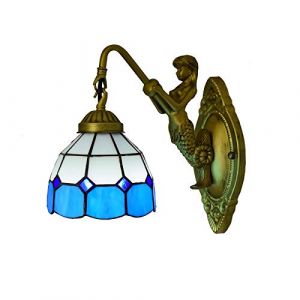 Applique Murale De Style Tiffany, Lampe Murale Led En Vitrail Vintage, Applique Murale De Chevet De Chambre &Agrave; Coucher Pour Couloir De Salle De Bains De Salon [Classe &Eacute;nerg&eacute;tique A + +],5 (ZTJ-Lighting, neuf)