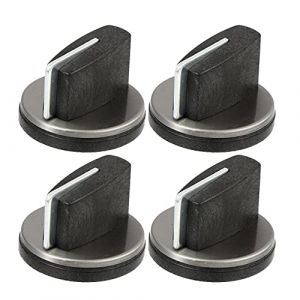 DOITOOL Lot de 4 Boutons de Rechange Ronds en métal pour Plaque de Cuisson - pour d'angle - Accessoires de Rechange pour Plaque de Cuisson électrique - Boutons d'allumage ° (Facing the Ocean, neuf)