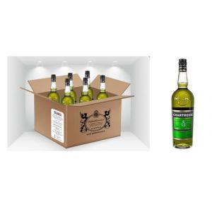 CG94 - Liqueur aux herbes Chartreuse verte CG94, 6 bouteilles de 70 cl, 55% vol., Coffret Global Dream (Global Dream ⭐⭐⭐⭐⭐RETOURS SANS FRAIS, neuf)