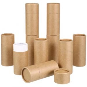 TEHAUX 10 Pièces Tubes De Stockage En Carton Boîte En Carton Vide En Papier Kraft De 50 Ml Contenants Ronds En Papier Kraft Avec Couvercle Pot Solide Pour Bouteille D'huile Essentielle (Breamblue N, neuf)