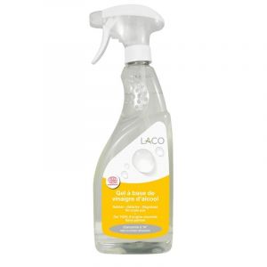 Laco - Vinaigre Blanc 14 Degrés Certifié ECOCERT en Gel - 750 ml avec Vaporisateur - Vinaigre Blanc Menager Concentré avec Texture Gel Anti-Coulure - Nettoie, Détartre et Dégraisse (Laco, neuf)