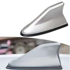 MUGONGWEI Antenne Requin Voiture pour Peugeot 308 II (Phase II, 2017) Hatchback 2013-2021 Antenne Toit R&eacute;ception Booster Imperm&eacute;able Modification Accessoire Voiture,Silver (LuckyBasket, neuf)