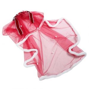 TOVINANNA Voile D'arc Costume De Père Noël Femmes Robe De Père Noël Pour Les Femmes En Maille Pour Femme De Santa Cape De Noel Pour Femme Poupée Rouge Engrener (Qieiyi, neuf)