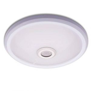 Plafonnier 16W LED avec d&eacute;tecteur de mouvement et capteur cr&eacute;pusculaire - capteur 360&deg; - d&eacute;tection - lampe de plafond lampe de couloir lampe &agrave; capteur (trano, neuf)