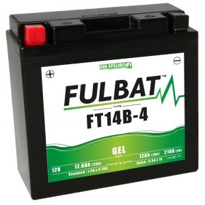 FULBAT BATTERIE MOTO FULBAT GEL FT14B-4 / YT14B-BS 12V 12,6AH 210A (Ponera, neuf)