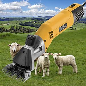 Vinteky Tondeuse à Mouton Électrique 780W Tondeuse Electrique Professionnelle pour Laine Tondeuse Animal électrique Professionnelle Peu de vibrations 6 Vitesses Ajustable Économie de Travail(Jaune) (vinteky-de, neuf)