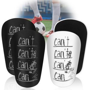 ELNLE Mini Protege Tibia Foot Enfant 2 Paires 8 x 5 cm Prot&egrave;ge Mini Tibia Football pour Enfant Fort et L&eacute;ger Protege Tibia pour Jeux de Football, Jogging, Courir (RANJUN, neuf)